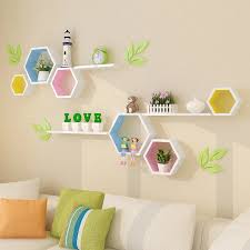 It provides stylish, aesthetic wooden shelves while it's made of solid wood and metal pipe and is just perfect if you're aiming for an industrial modern décor without any unnecessary bells and whistles. Wooden Wall Decor Modern Village Colored Hexagon Frame Wall Shelf Hanging Organizer Christmas Wall Decorations For Home Living Decorations For Home Decorative Decorativedecor For Wall Aliexpress
