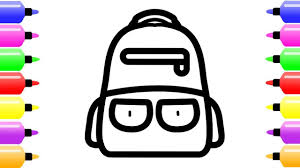 How To Draw School Supplies For Student Coloring Page For Kids Coloring Pages For Kids Color Magic School Supplies