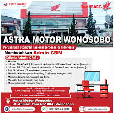 Biasanya akan ada loker terbaru area wonosobo setiap bulannya, bisa saja untuk lulusan smp, sma, smk, diploma d1, d2, d3, sarjana s1, s2 dan mungkin juga s3. Astra Motor Wonosobo Photos Facebook