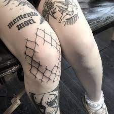 Ignorant Tattoos No Instagram Knee Fence By Kerrtattoo Ignorant Tattoos Sharing Only Ignorant Flash And Word Tattoos On Arm Knee Tattoo Tattoos