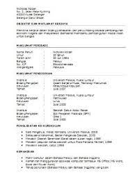 Pilihan jadual juga mempelbagaikan kandungan resume anda supaya tidak nampak mendatar. Template Resume Dalam Bahasa Melayu Terkini Template Resume Summary Examples Cover Letter For Resume Resume