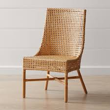 Maluku Natural Rattan Dining Side Chair Reviews Crate And Barrel Side Chairs Dining Side Chairs Rattan Dining Chairs