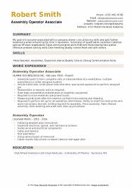 assembly operator resume samples