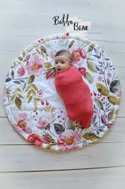 Wildflower Play Mat Roundie For Baby Girls Nursery Baby Girl Quilts Baby Sewing Projects Diy Baby Stuff