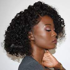 180 Tight Curly Indian Remy Hair Bob Lace Front Wigs Bct04 Indian Remy Hair Bob Lace Front Wigs Natural Hair Color