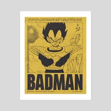 BADMAN Yellow, an art print by Sebastian Robles - INPRNT