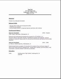 Daycare Assistant Resume Examples Samples Free Edit With Word