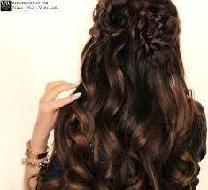 Spring Flower Braid Half Up Half Down Hairstyle Tutorial Video Down Hairstyles Hair Tutorial Half Up Hair