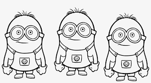 Despicable me s minion and bazooka8799. Three Minion Coloring Minion Coloring Book Transparent Png 1200x610 Free Download On Nicepng