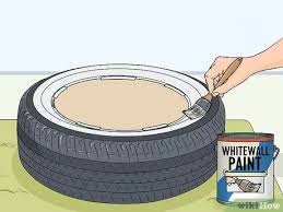 Whitewall tires are a deluxe upgrade for countless classic cars and trucks. Simple Ways To Paint Whitewall Tires With Pictures Wikihow