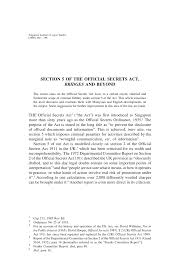 The bill for an act with this short title may have been known as a limitation bill during its passage through parliament. Pdf Section 5 Of The Official Secrets Act Bridges And Beyond