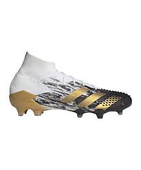 Farblich gehört er zum adidas inflight pack und kommt ziemlich edel in weiß mit schwarz und gold. Adidas Predator Inflight 20 1 Fg Weiss Gold Fussballschuh Nocken Rasen