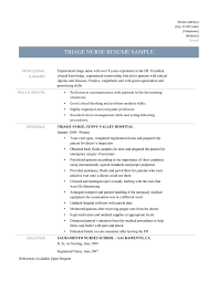 Triage Nurse Resume Sample And Job Description By Online Resume Builders Medium