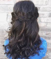 When you're finished curling, comb the curls out using your fingers for a loose, soft look. 50 Half Up Half Down Hairstyles For Everyday And Party Looks