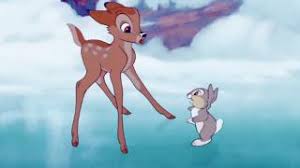 The stray dogs also take on the role as the man's hunting dogs in bambi, where bambi rescues faline from a pack of hunting dogs, which is what tramp did to save lady from a pack of stray dogs, eventually defeating them. Bambi Movie Review