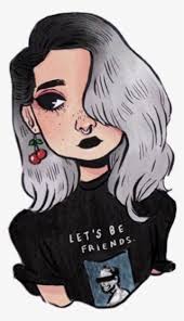 Use them in commercial designs under lifetime, perpetual & worldwide rights. Grunge Girl Black Dark Tumblr Cool Let Be Friends Rock Aesthetic Drawings Of Girls Png Image Transparent Png Free Download On Seekpng