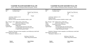 Contoh surat undangan rapat instansi pemerintah. Undangan Rapat Masjid Bersama