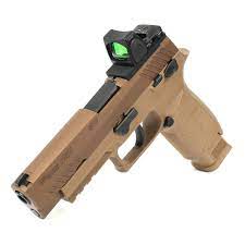 It comes with a red dot sight mounted on the slide. Trijicon Rmr Sro Holosun 407c 507c Mount For Sig Sauer M17 M18 Optics Ready