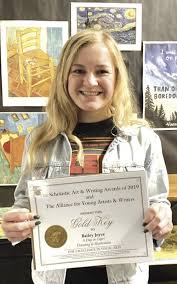 I just found out this evening that my art portfolio was awarded a gold key by the scholastic art and writing awards! Joyce Earns Scholastic Gold Key Award For Artwork Local News Paducahsun Com