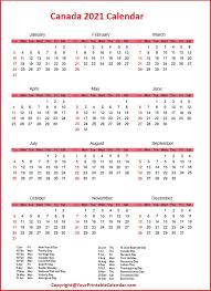 Download the 2021 calendar canada with public holidays for 2021. Free Canada 2021 Calendar Printable With Holidays Pdf Your Printable Calendar