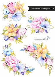 Spring Watercolor Flower Clipart Floral Bouquetswedding Png Etsy Flower Drawing Flower Bouquet Drawing Flower Sketches