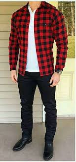 Camisa Xadrez Vermelha E Preta Masculina Lenhador Pin De Erick Em Style Moda Masculina Casual Roupas Masculinas Estilo Masculino