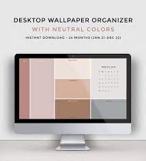 Desktop Wallpaper Organizer With 2021 2022 Calendar Minimalist Desktop Background Digital Download 16 9 Ratio And 16 10 Ratio In 2021 Desktop Wallpaper Organizer Desktop Wallpaper Desktop Organization