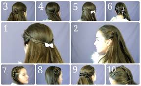 If you have short hair, this easy hairstyle for short hair will look good on now. Awesome Collection Of Simple Hairstyles For Long Hair Videos Marvelous Simple Hair Styles For Girls Hair Style Tutorial 2017 Innoviustech Com