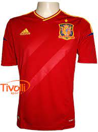 Esta é a camisa da espanha de 2016. Camisa Adidas Espanha I Vermelho Ref X10937