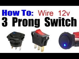 I have a blue , white & green coming out of the switch that came with the. How To Wire 3 Prong Rocker Led Switch Youtube Diy Solar Power Generator Switch Toggle Switch