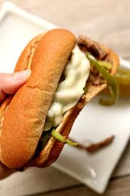 In a separate bowl, prepare your yummy creamy sauce by mixing together your cream cheese, mayo, remaining italian seasoning, worcestershire sauce and cheddar cheese. Instant Pot Slow Cooker Philly Cheesesteak Sandwiches 365 Days Of Slow Cooking And Pressure Cooking