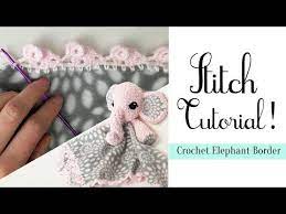 Easy Crochet Elephant Border Youtube This Is The Smallest Border Of The Three Pinned Crochet Elephant Crochet Elephant Border Crochet Elephant Pattern