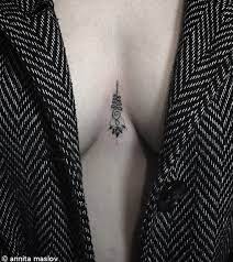 Annita Maslov Melbourne Australia Thank You Michelle Tattoos Sternum Tattoo Small Sternum Tattoo