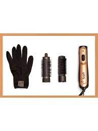 اينما مصفف الشعر الاحترافي مع ملحقين من ايزي واي ew 920 ذهبي وأسود hair stail hair styler styling tools