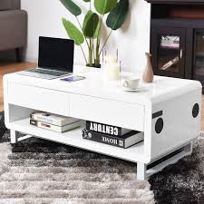 Bluetooth Speakers Drawer Led Light Modern Coffee Table Coffee Table Modern Coffee Tables White Coffee Table Modern