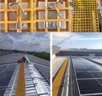 Solar Rooftop FRP Walkway Factory