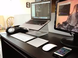 Macbook Pro Workstation Setup Of A Software Engineer Macbookprodesksetup Softwareengineer Macbook Pro Workstation Setup O Mac Setup Desk Setup Computer Setup