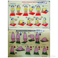 Mewarnai gambar kartun anak muslimah 99 alqur anmulia. Puzzle Edukasi Gerakan Sholat Dan Wudhu Puzle Puzzel Pazel Puzel Shopee Indonesia