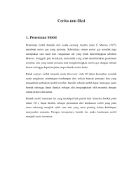 Contoh non cerita fiksi adalah biografi, naskah akademik, sejarah. Cerita Non Fiksi Pdf
