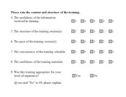 sample training evaluation form template excel tmp