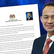 Menteri pendidikan dr radzi mengatakan sekolah tutup hingga jan 2021. Kata Alu Aluan Majalah Sekolah 2018 Menteri Pendidikan Malaysia