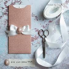 How To Make Striking Glittery Wallet Invitations Imagine Diy Diy Wedding Stationery Wedding Invitations Diy Vintage Rose Gold Wedding Invitations