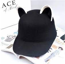 Cat Ear Hats Cat Ears Cap Cat Ears Hat Black Kawaii