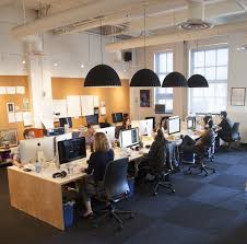 Why The Long Table Approach Leads To Better Designs Open Space Office Modern Office Space Office Interior Design