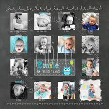 Mounting My First Year Digital Fichier First Anniversary Chalkboard Souvenir Smash The C Baby Scrapbook First Birthday Posters Scrapbooking Layouts Baby
