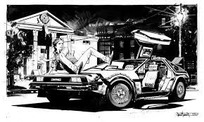 Cool Back To The Future Black And White Fan Art Geektyrant Back To The Future Comic Art Comic Books Art