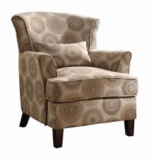 Amazon Com Homelegance 1216f1s Accent Chair With Kidney Pillow Grey Brown Medallions Print Fabric Accent Chairs Armchair Elegant Arm Chair