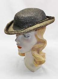 Antique Victorian 1860s 1870s Straw Hat From Paris Paper Lining Vintage Civil War Era Women S Straw Boater Hat Victorian Women S Clothing Womens Straw Hats Victorian Hats Straw Hat Crafts