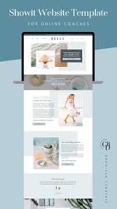 Showit Website Template For Coaches Entrepreneurs In 2020 Website Template Showit Website Web Design Inspiration
