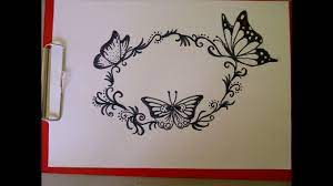 Niedliche zeichnungen schöne bilder lustige tierbilder kunst bilder. Einen Schmetterling Zeichnen Schone Verzierungen Muster Fur Eine Gluckwunschkarte Youtube